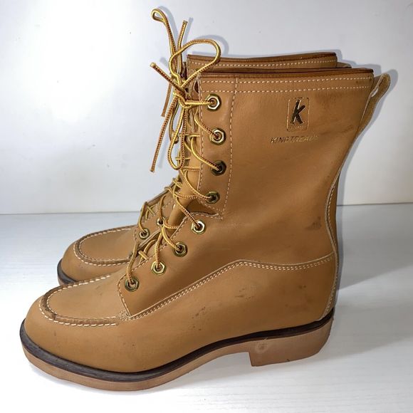 Vintage Kaufman Canada King Tread Non Insulated Brown Leather Size 6 Water Proof main image 8
